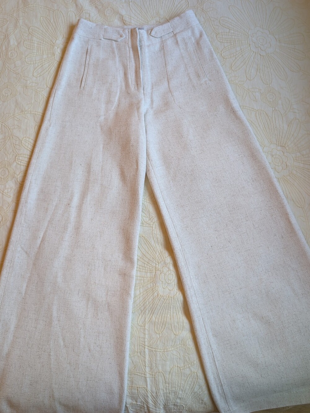 Torn By Ronny Kobo Women's Cream Slacks